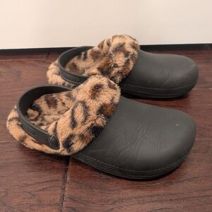 Faux Fur Lined Clogs Slippers Cozy Croc Shoes